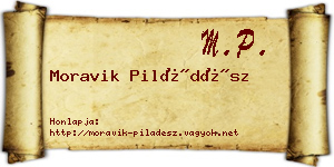 Moravik Piládész névjegykártya